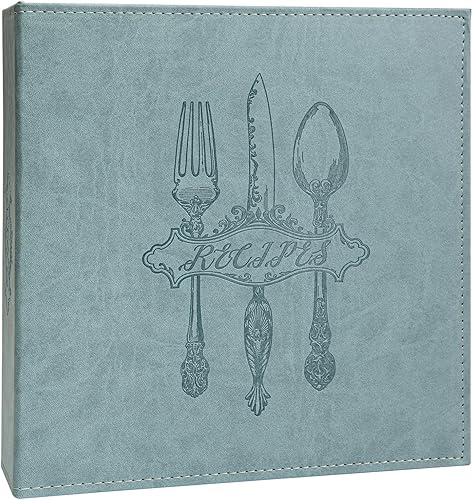 Carpeta de Recetas COFICE – 8.5x11 Juego de Carpeta en Blanco para Libro de Recetas Familiar de 3 Anillos para Escribir tus Propias Recetas con