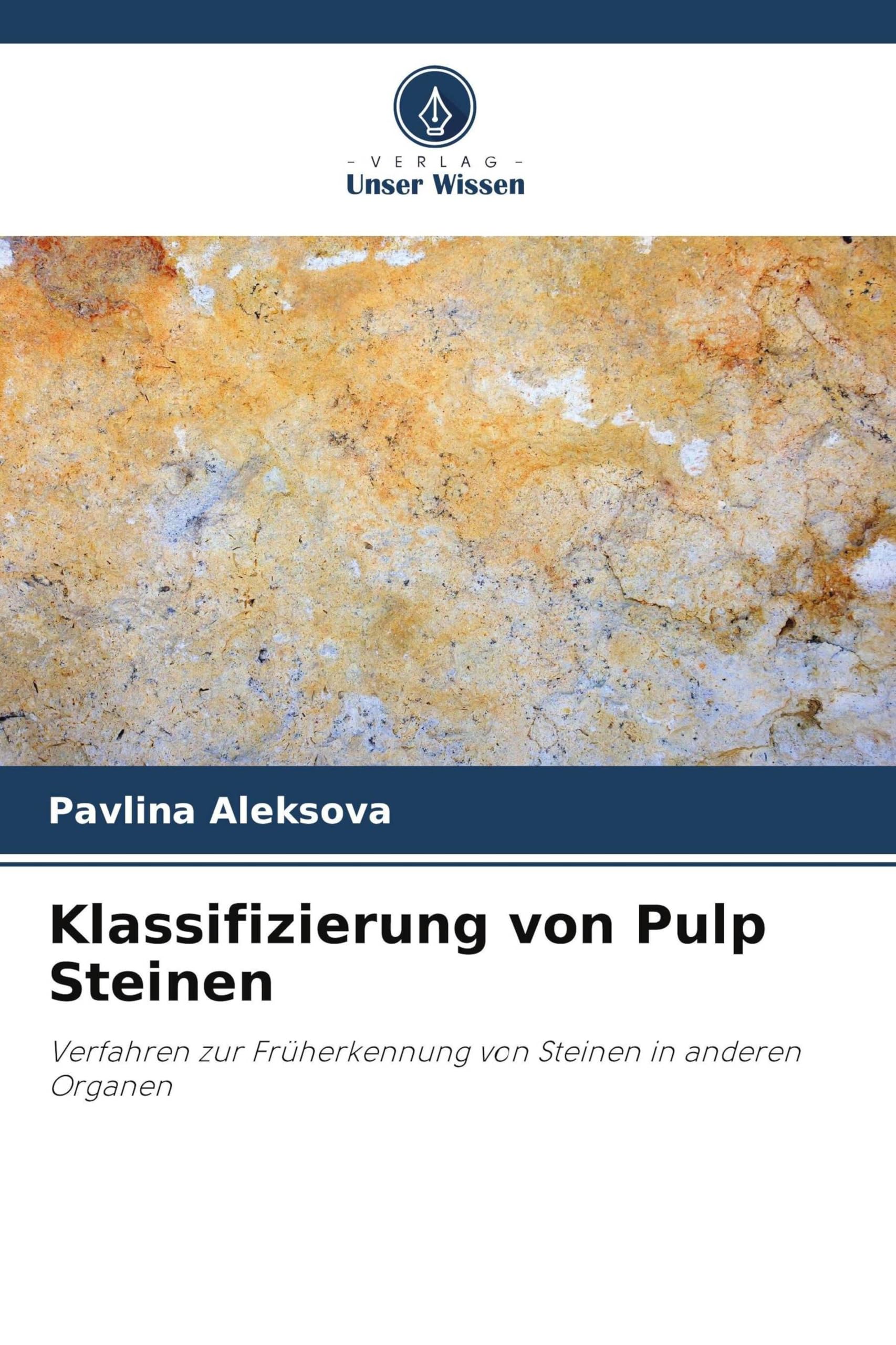 Klassifizierung von Pulp Steinen: Verfahren zur Früherkennung von Steinen in anderen Organen