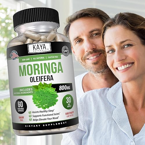 Miniatura 8 de Kaya Naturals Extracto de hoja de moringa  Suplemento completo de superalimento de verduras  Moringa de árbol milagroso puro  Aumenta la energía