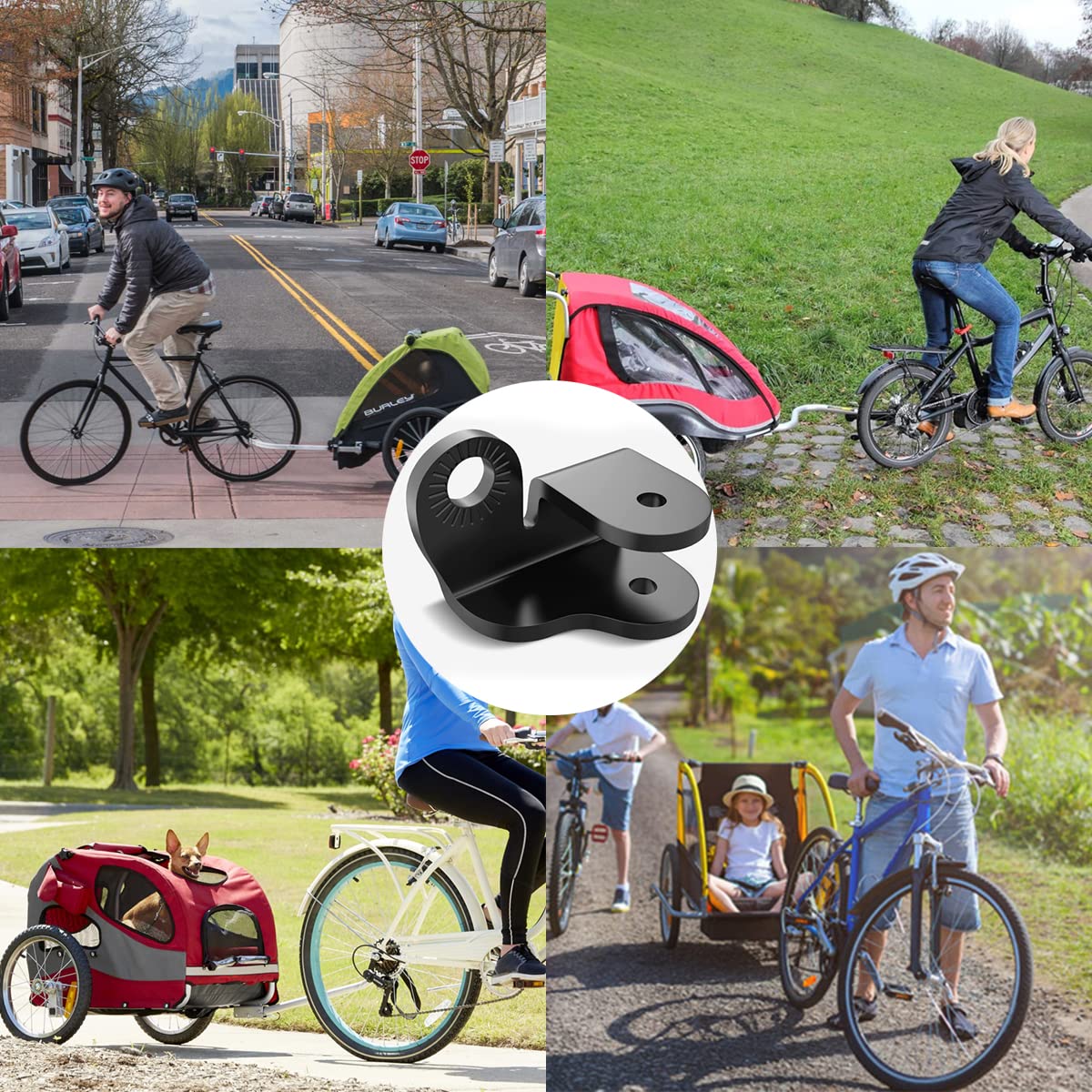 Trasporto Animali Bici Rimorchio Bici Cani Gancio Rimorchio Bicicletta Universale - Per Trasporto Bambini, Animali, Carico Pesante Gancio Sicurezza Bici Attacco Rimorchio Bici