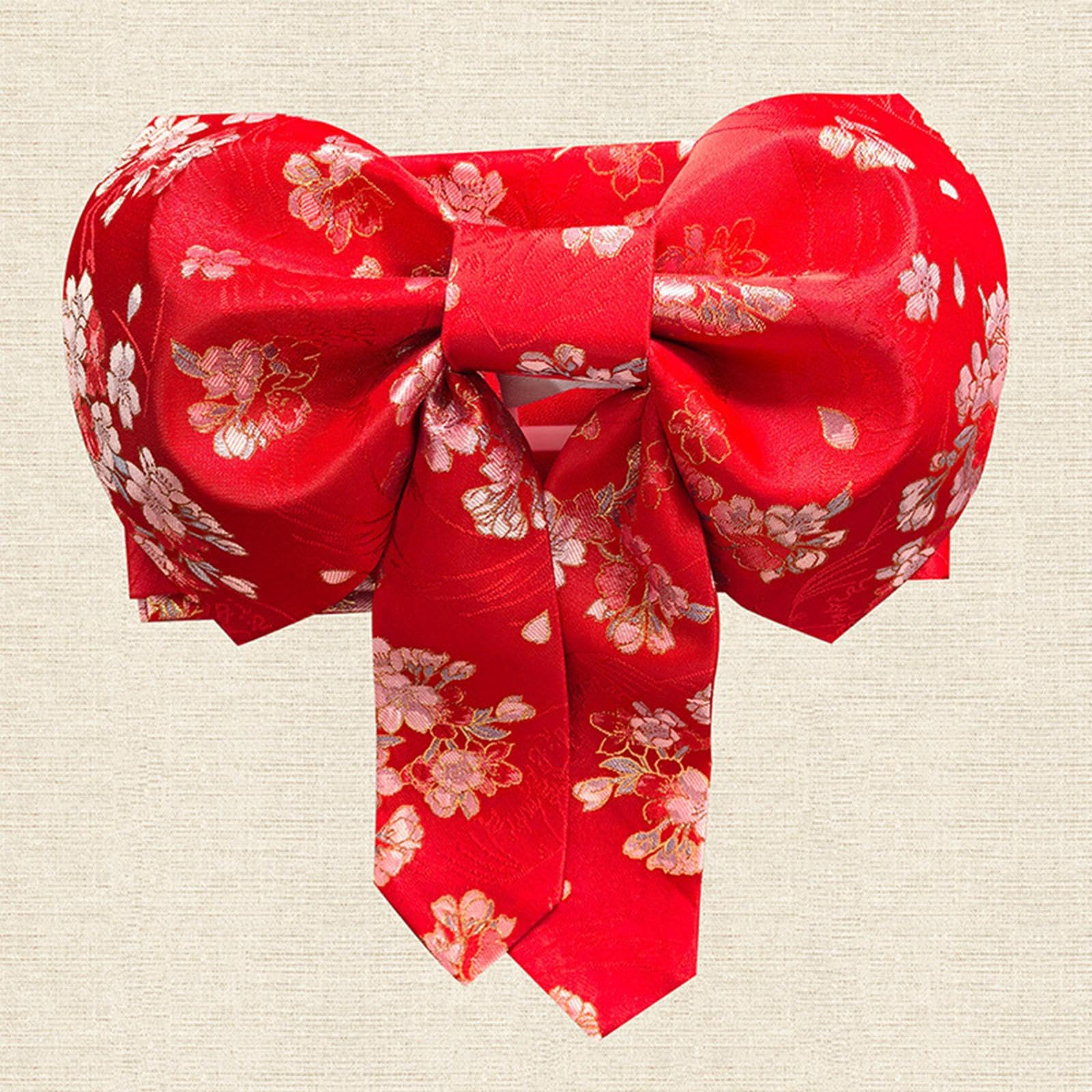 Kimono Tradizionale Giapponese con Fiocco Preannodato in Morbido Poliestere Leggero Cintura Accessori Adatta per Festival Matrimoni Sp