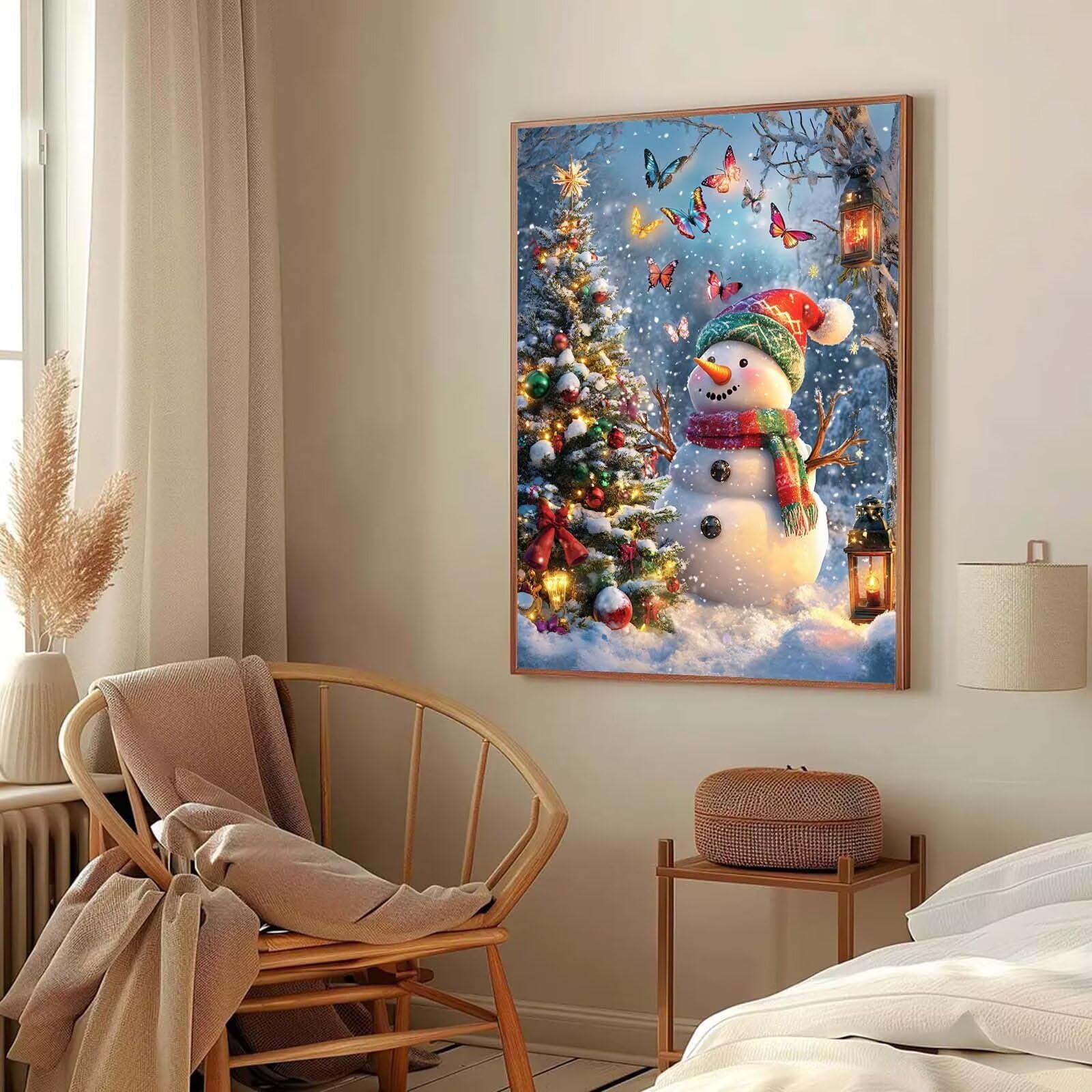 Peinture Numero Adulte arbre de Noël, Activité Manuelle 70x90cm j0-375