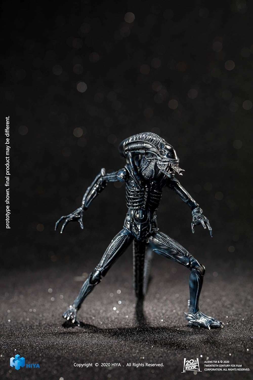 Hiya Toys Exquisite Mini Series 1/18 Scale 5 Inch Aliens Alien Warrior Blue Action Figure