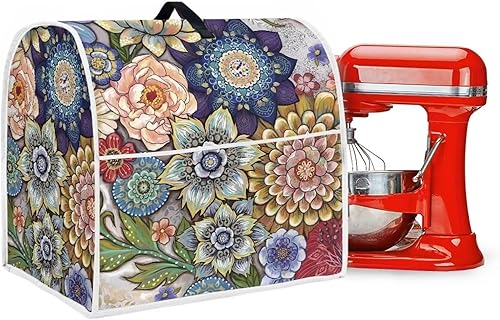 Miniatura 6 de Bright Blossom - Cubierta para mezclador de cocina tamaño L, cubierta antipolvo, accesorios de cocina, decoración impermeable, a prueba de polvo,