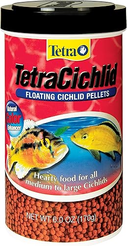 Tetra Pellets flotantes de cíclidos de 6 onzas dieta nutricionalmente equilibrada 77063