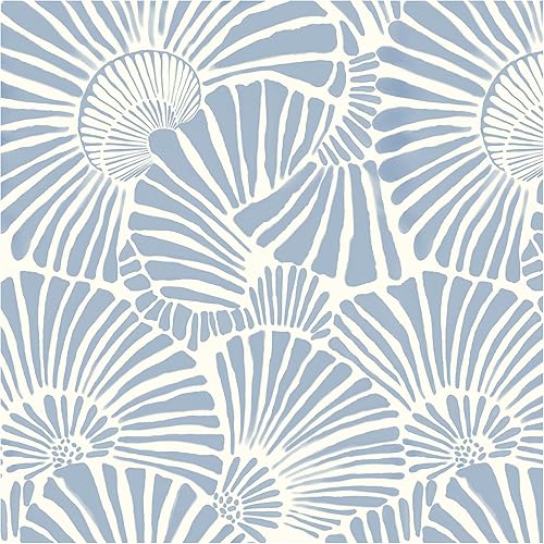White and Blue Wallpaper Peel and Stick Wallpaper Boho 17.3"×393" Modern Wallpaper Removable Self Adhesive Wall Paper for Bedroom Blue Contact Paper for Cabinets Drawers Shelf Home Decor Vinyl Film