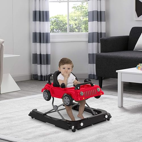 Vista 6 de Jeep Classic Wrangler 3 en 1 Grow with Me Walker por Delta Chidlren, rojo