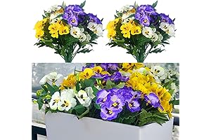 Exquisite Fake Pansy Blooms for Vibrant Home Décor
