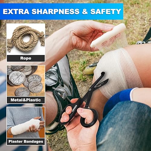 Miniatura 5 de Paquete de 3 linternas tipo bolígrafo y tijeras para vendajes para enfermeras  Tijeras médicas y linternas tipo bolígrafo para enfermeras con