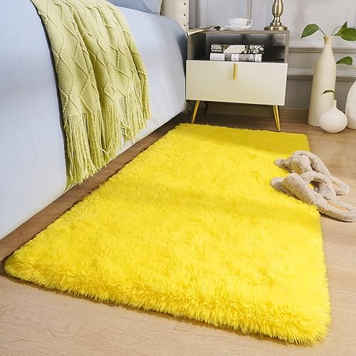 Vista 101 de BENRON Alfombras suaves para dormitorio, 2 x 6, lavables para pasillo, entrada, cocina, dormitorio, alfombra mullida para decoración de habitación