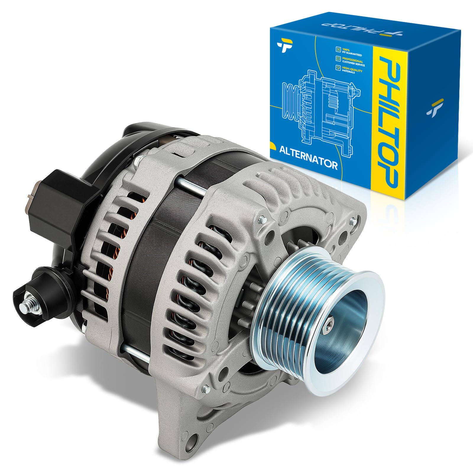 PHILTOP 11628N New Alternator Fit with 2011-2016 F-350 Super Duty 6.7T
