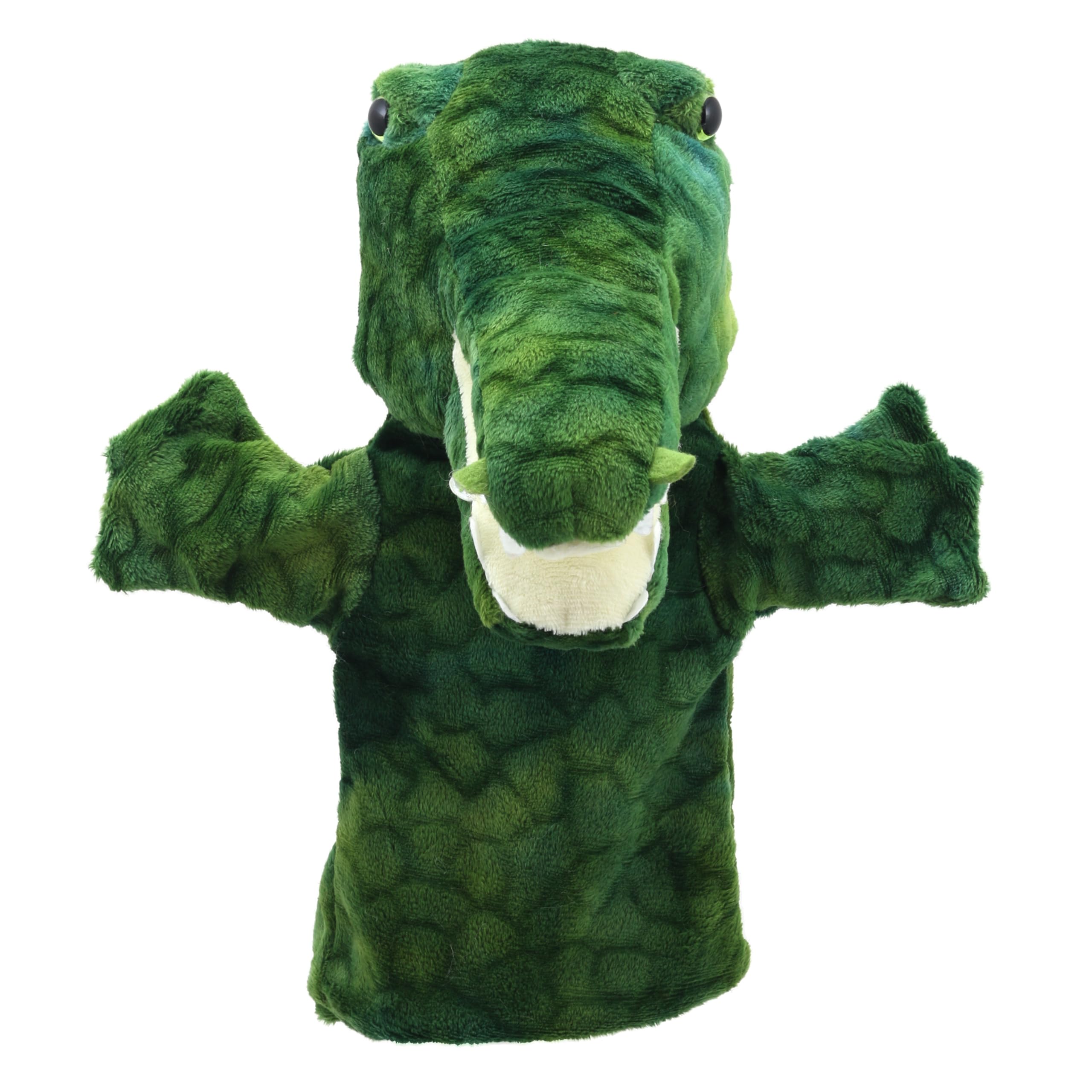 The Puppet Company - Crocodile - Eco Animal Puppet Buddies, Green, 25 x 22 12 centimeters