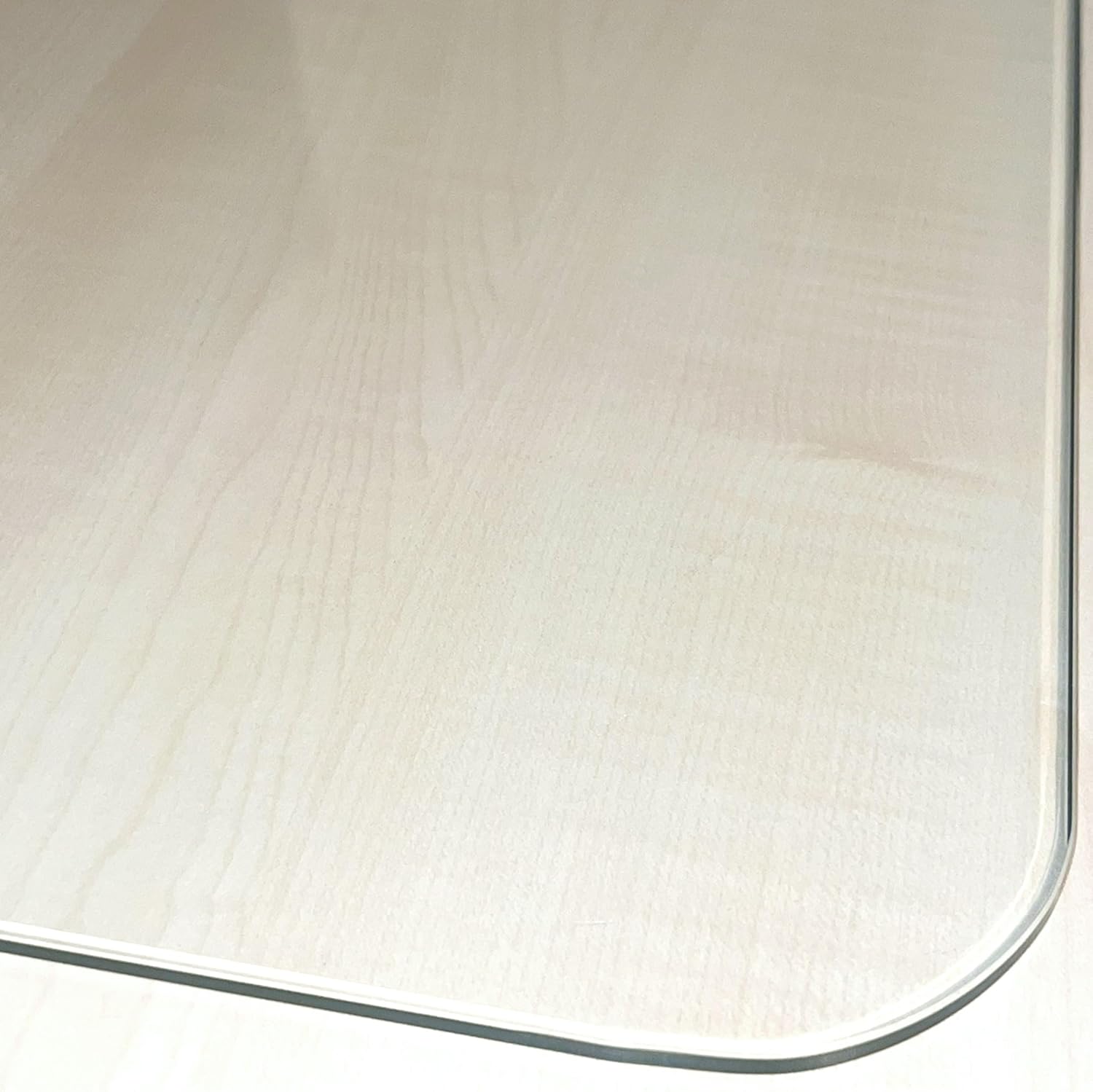 Marvelux Tempered Glass Desk Pad, Clear Surface Protector, Multi-Purpose Durable Computer Desk Mat, Mousepad, Crafting Surface Protector, Beauty Mat, Kitchen Worktop Saver with Anti-Slip Pads 19"x24"