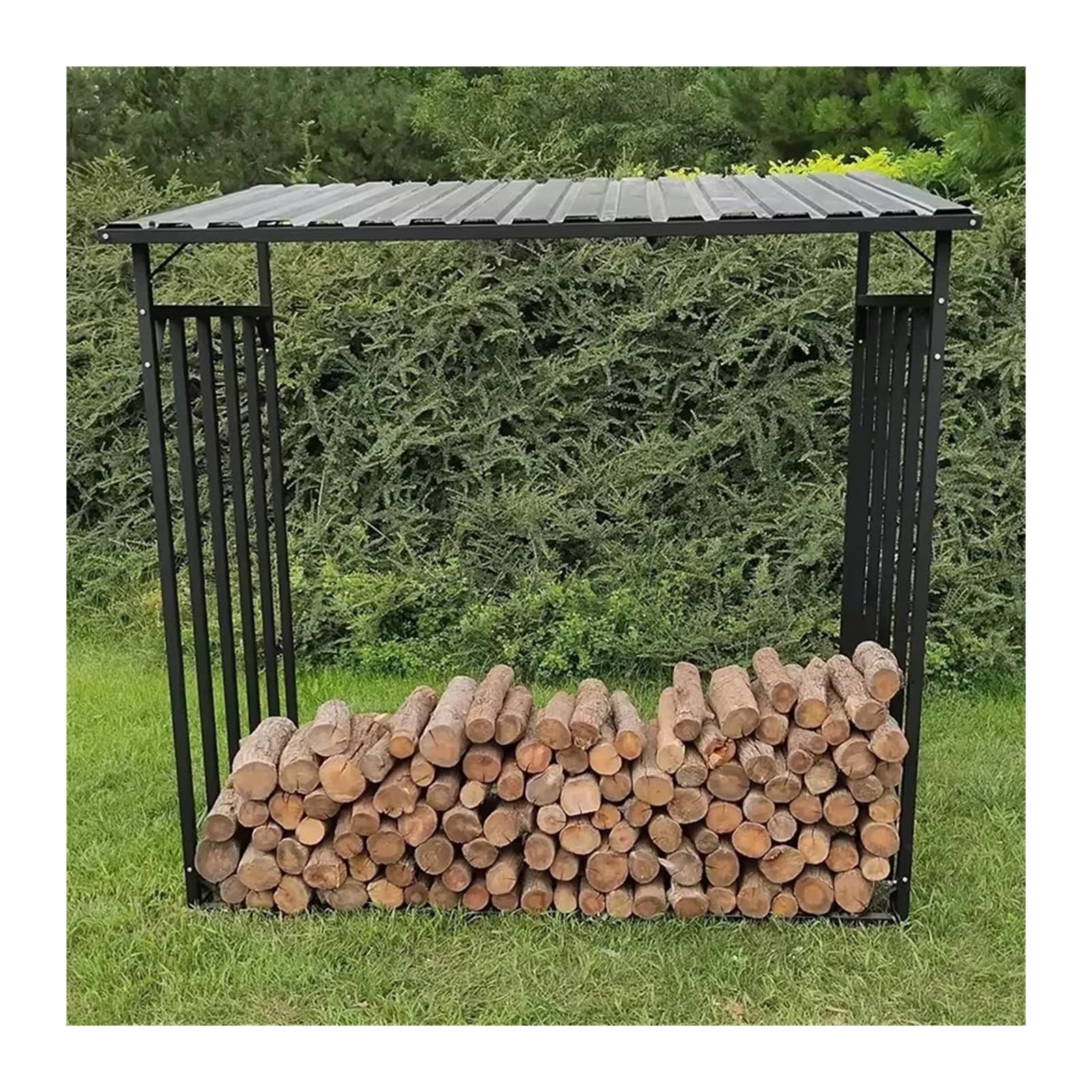 Portalegna Da Esterno Portalegna da ardere for patio esterno | Supporto in legno resistente alle intemperie for rack di stoccaggio in acciaio ad alto carico