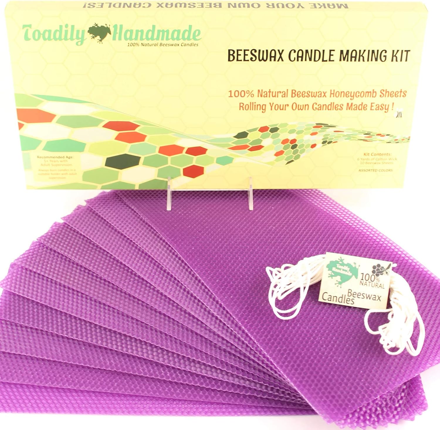 Make Your Own Beeswax Candle Kit Includes 10 Full Size