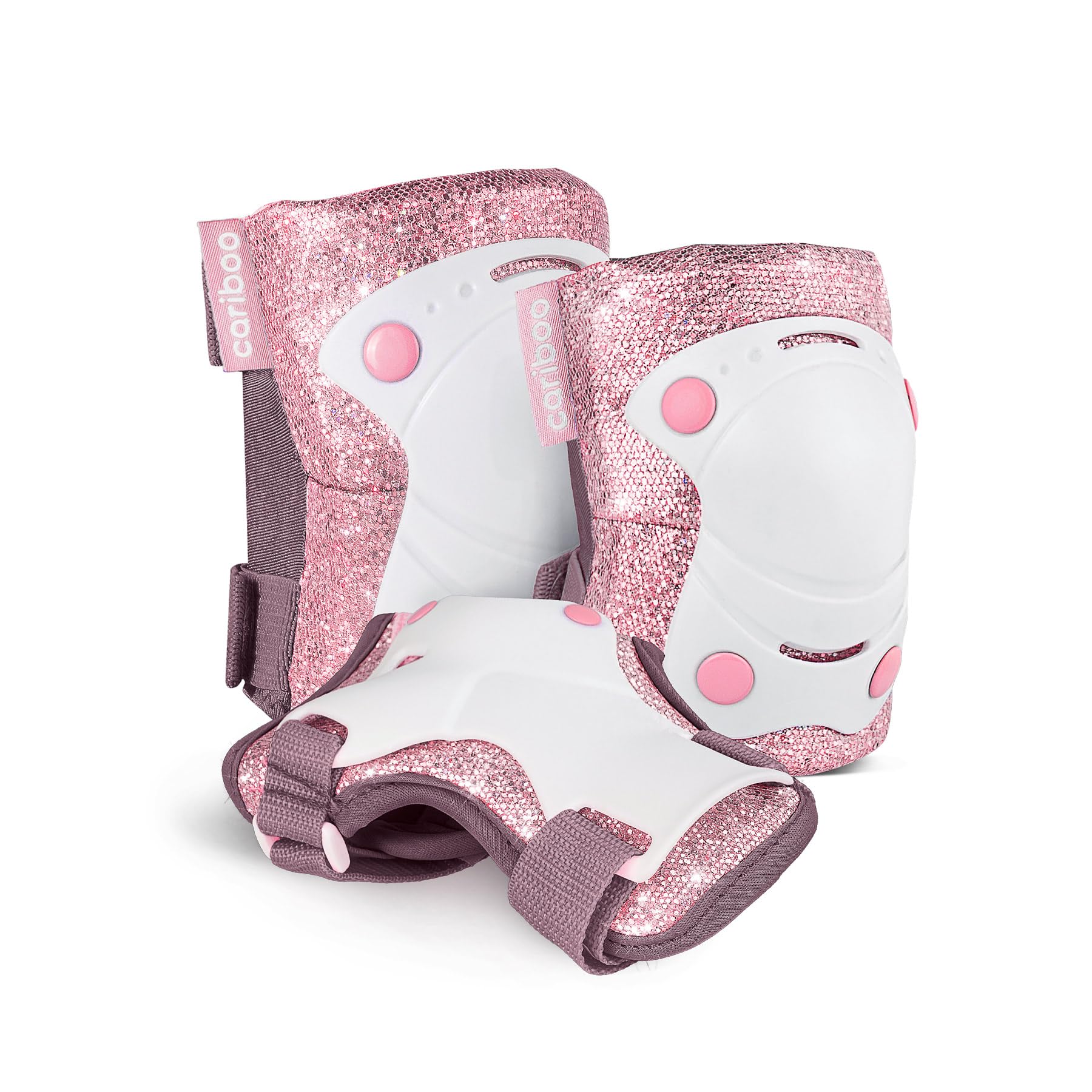 Cariboo Protecciones Patines Niños Equipo De Protección para Bicicleta Patinete Rosa Ballerina