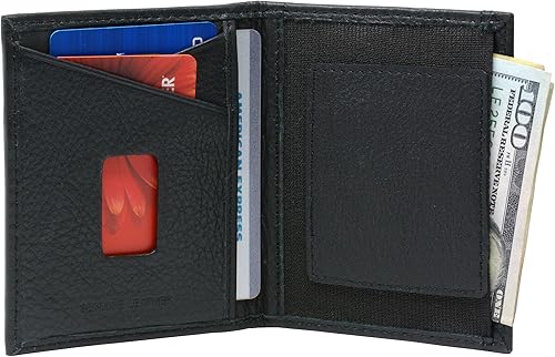 Miniatura 4 de Alpine Swiss Cartera de doble diamante RFID para tarjetas de visita
