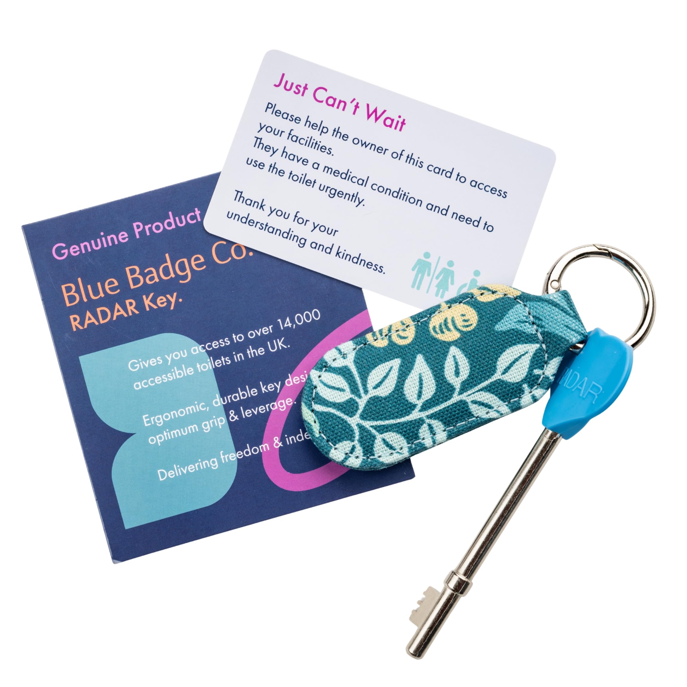 Official & Genuine Radar Disabled Toilet Key with William Morris