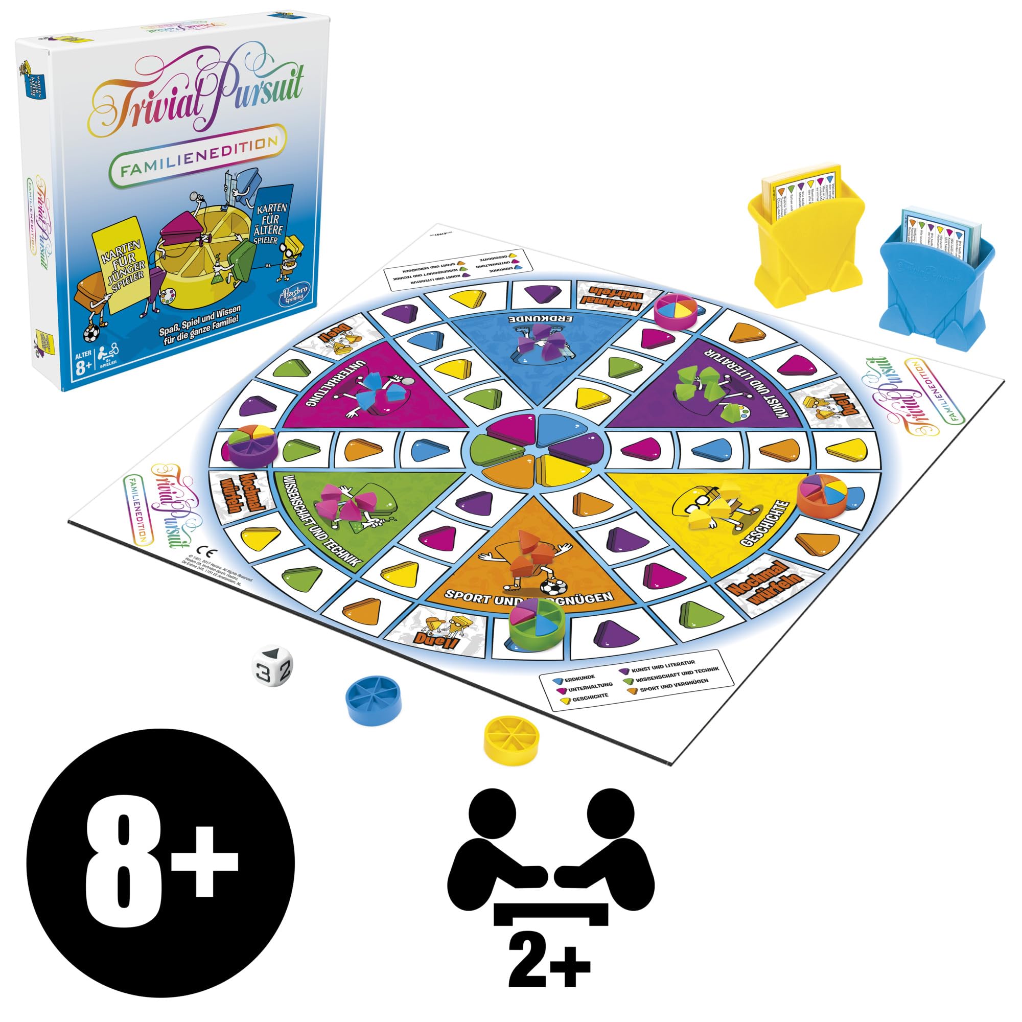 Hasbro Gaming E1921100 Trivial Pursuit Édition Famille Jeu de Table (Version Allemande)