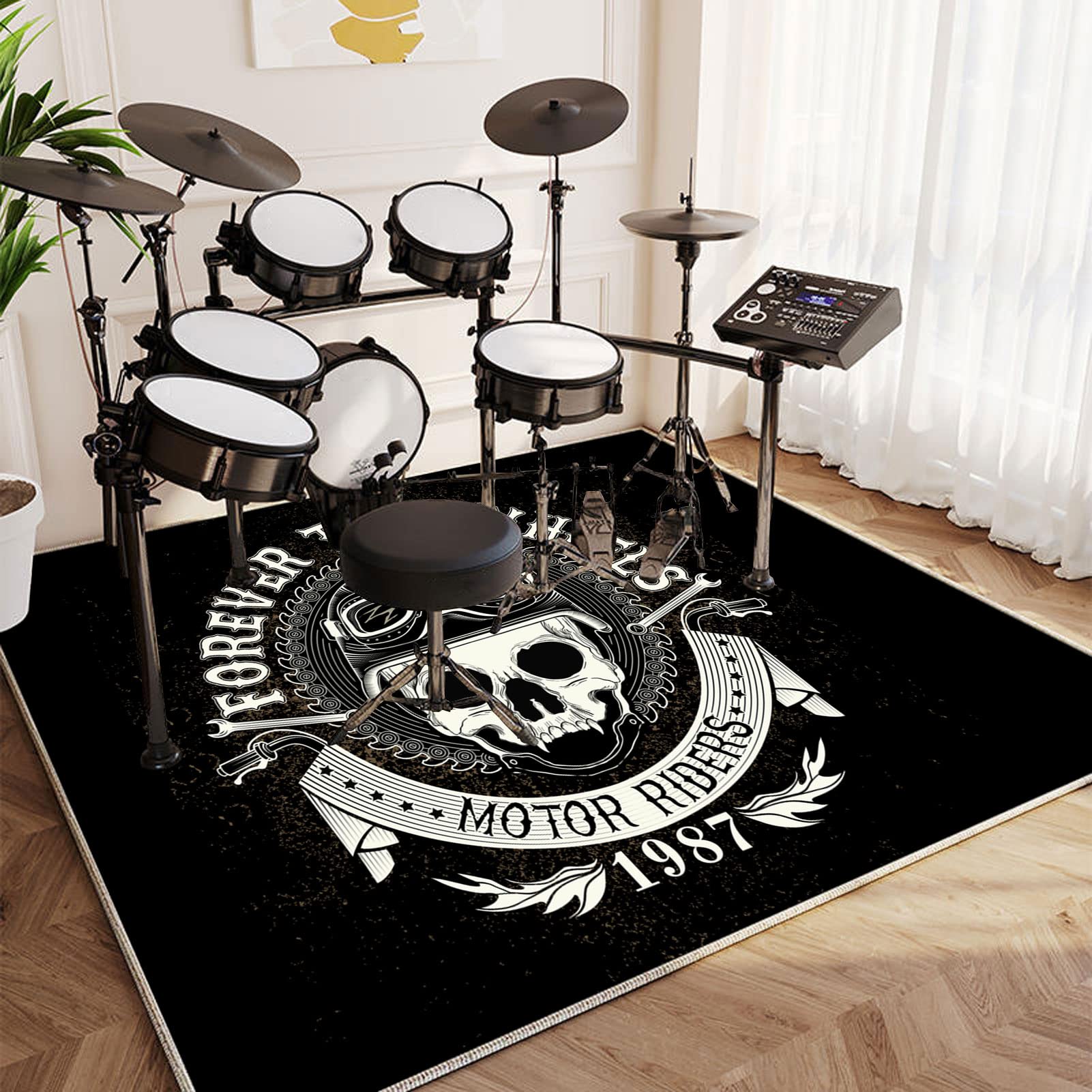 Tappetino Per Batteria Antiscivolo 80x200cm - Assorbente Acustico Per Drum Kit Acustici Ed Elettronici - Foto 6