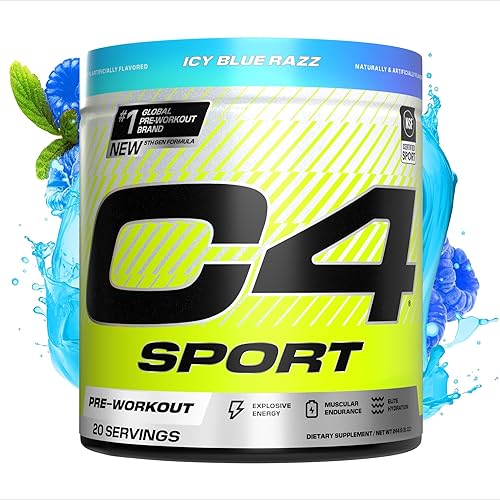 Miniatura 10 de Cellucor C4 Sport Polvo de Pre-Entrenamiento - Certificado NSF para el Deporte - Hidratación Elite - 200mg Cafeína + Creatina + Beta-Alanina -