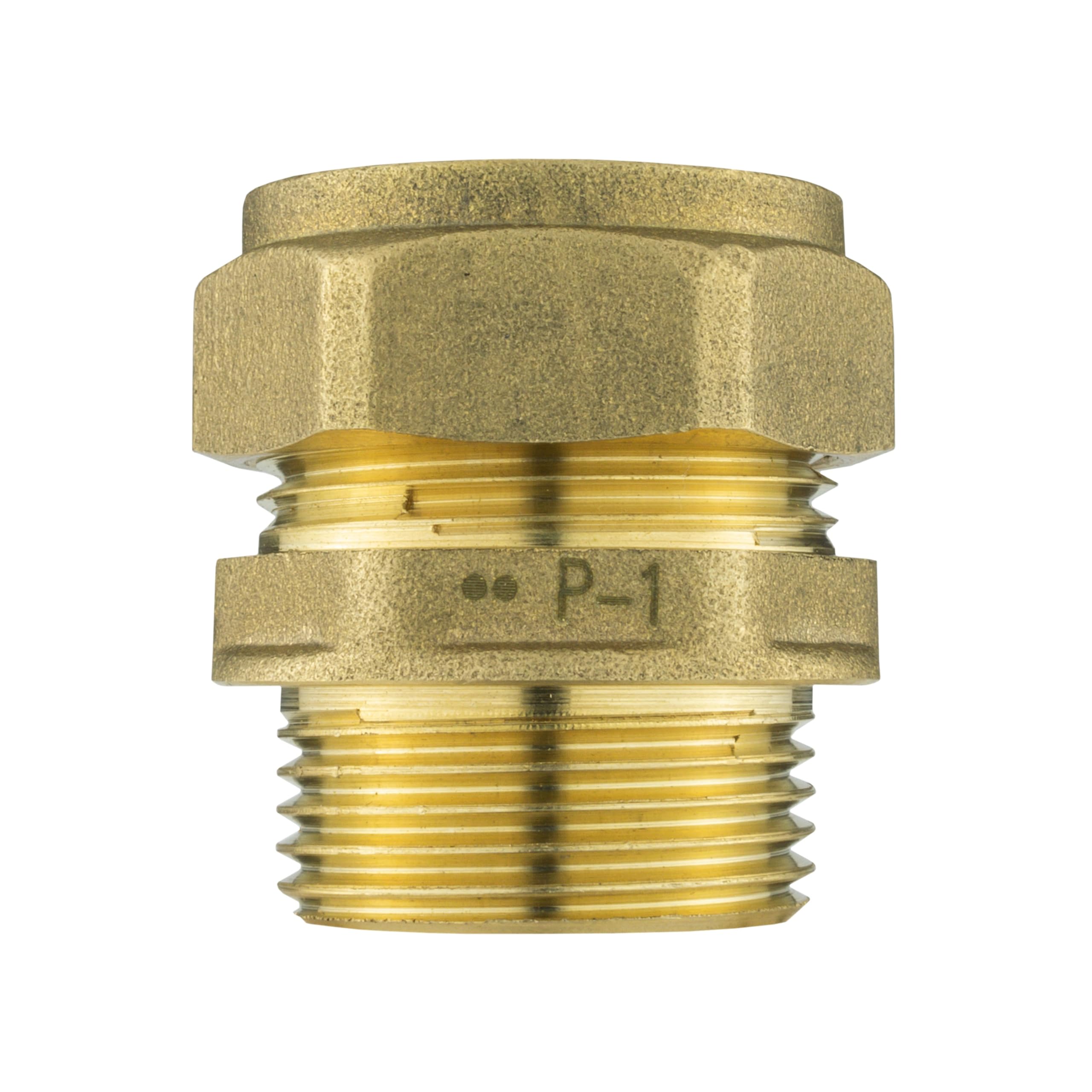 Clothing Estates Men's Brass / Gold Compression Straight Fitting 22Mm X 3/4" Bsp - Compression Connection