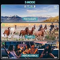 Vista 5 de Gafas de visión nocturna, prismáticos Profey 4K de visión nocturna para adultos, gafas de visión nocturna recargables para caza y seguridad, tarjeta