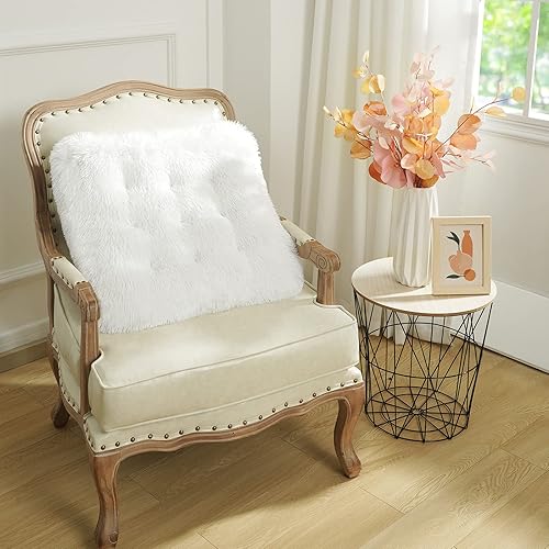 Miniatura 5 de Espiraio Cojín para silla, grueso y cómodo, súper suave, lindo, duradero, cuadrado, funda para silla, decoración del hogar, taburetes, cojín para