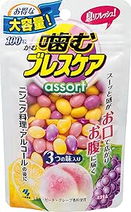 ブレスケア 噛む 息リフレッシュグミ アソート パウチタイプ 100粒