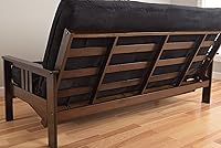 Vista 17 de MFD Futón Montana, Verde, Tela Madera, Colchón de ante de turba