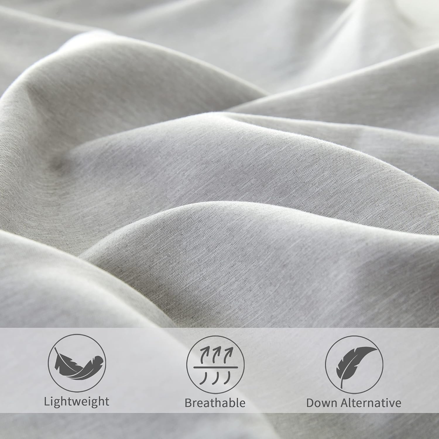 Lіmіtеd Stосk Umchord Grey Queen Comforter Set, 8 Pieces Bed in a Bag, Cationic Dyeing Bedding Sets, Lightweight All Season Down Alternative Comforter Set for Queen Bed (Queen, 88x88 inches, Grey)