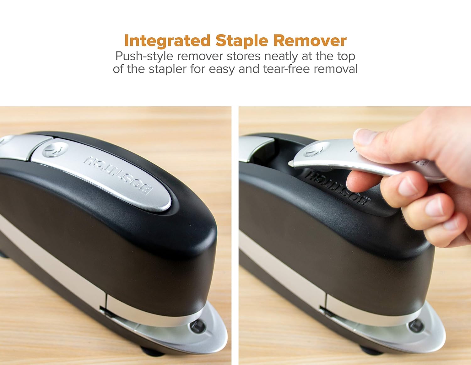 Bostitch Office Impulse 20 Sheet Executive Electric Stapler - Heavy Duty, No-Jam with Trusted Warranty Guaranteed by, (20SUITE-BLK), Black/Silver : Office Products