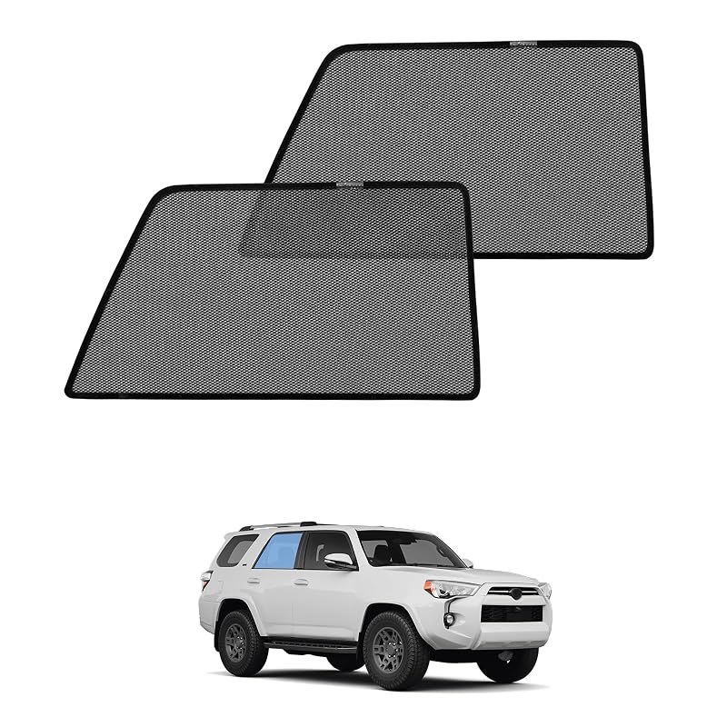 Protetores Solares Magnéticos para Janelas Laterais Traseiras KMF para Toyota 4Runner 2010–2024, Kit com 2