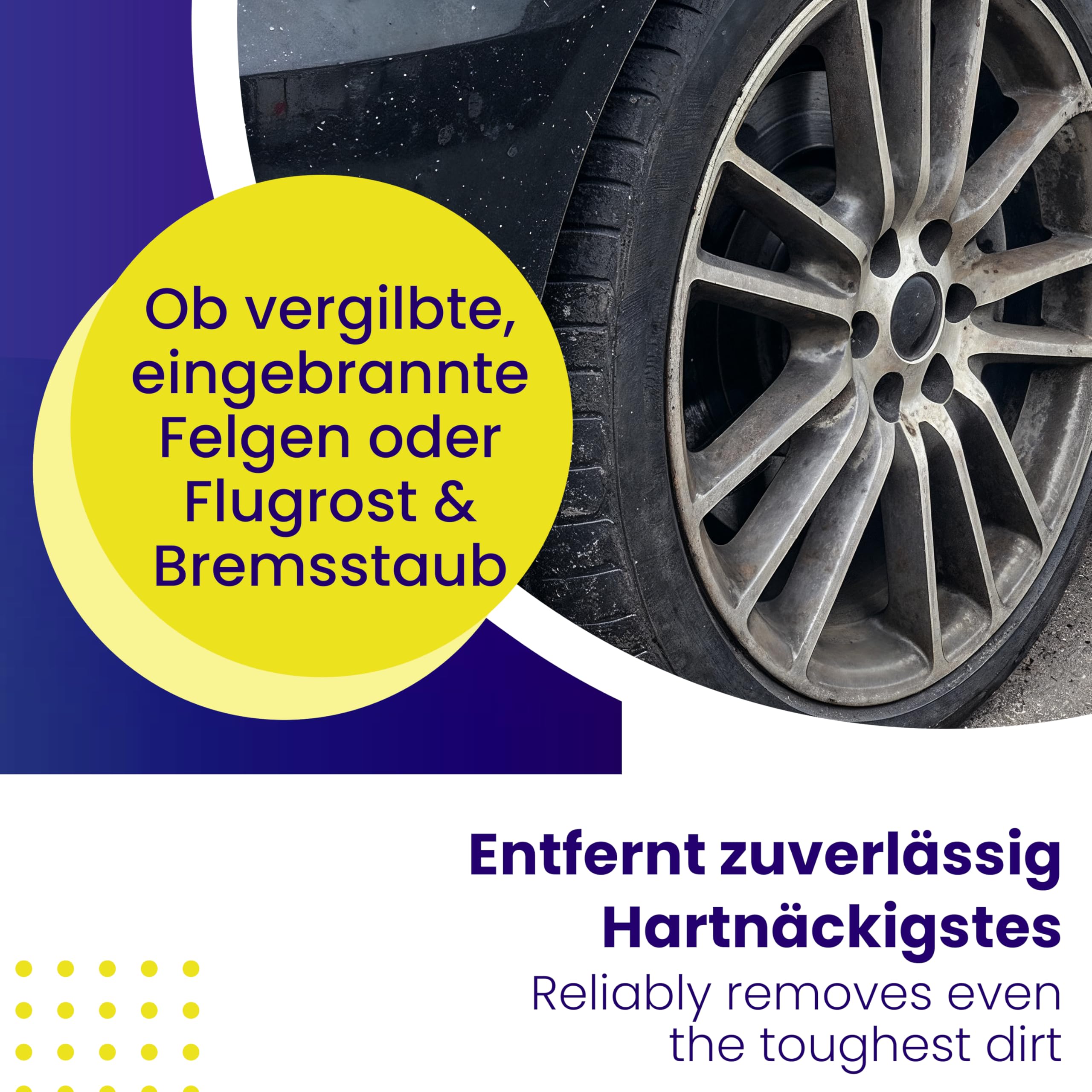 Mr. Perfect Felgenreiniger für Alufelgen & Stahlfelgen 25L | Saurer Felgen Reiniger entfernt hartnäckige Verschmutzungen, Bremsstaub & Flugrost | Felgenpflege für Auto & Motorrad | Made in Germany