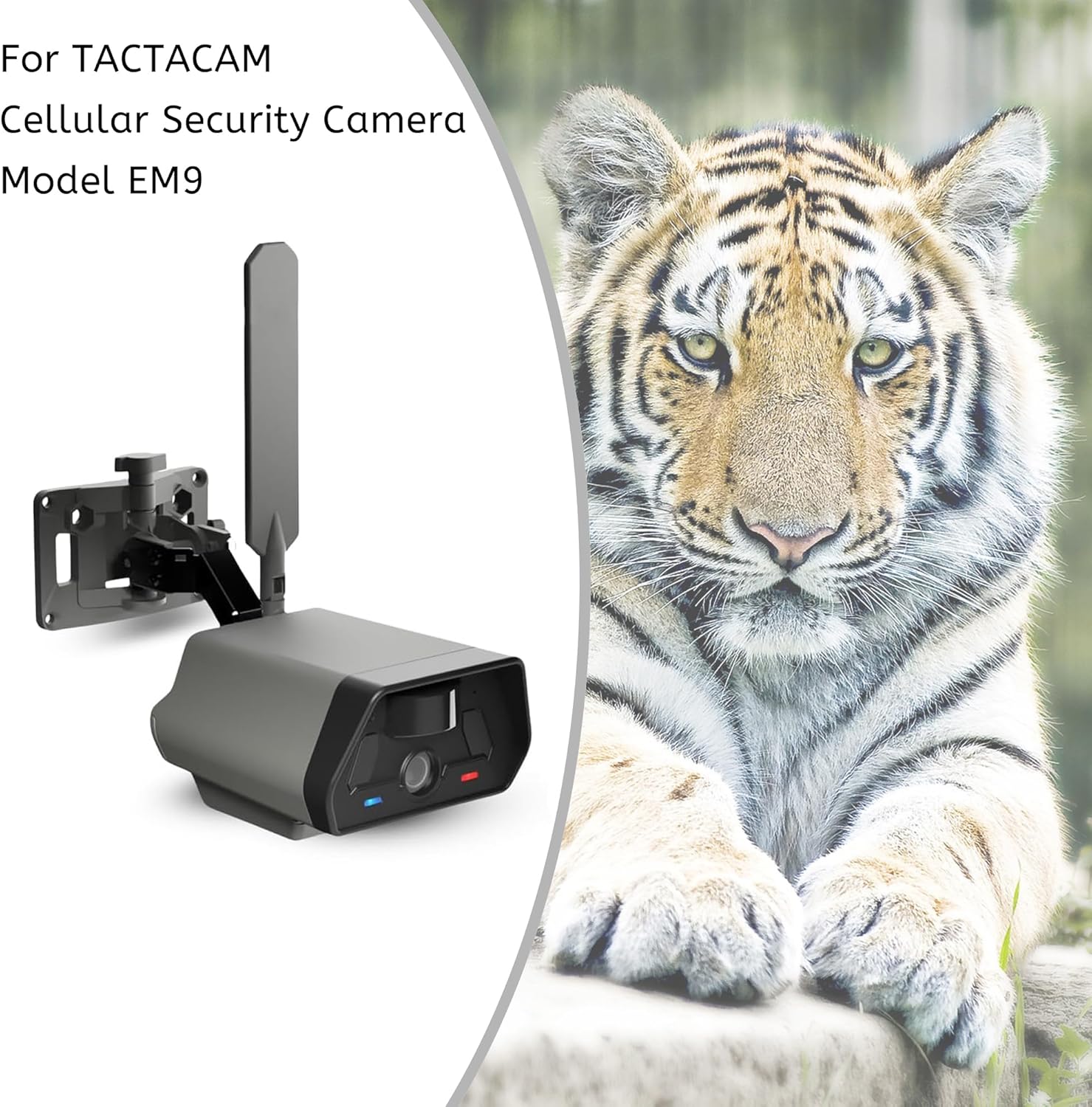 7000mah Defend Rechargeable Battery Compatible for TACTACAM Cellular Security Camera Model EM9 Defend Cellular Security Camera & Solar Panel, Power for Outdoor Surveillance
