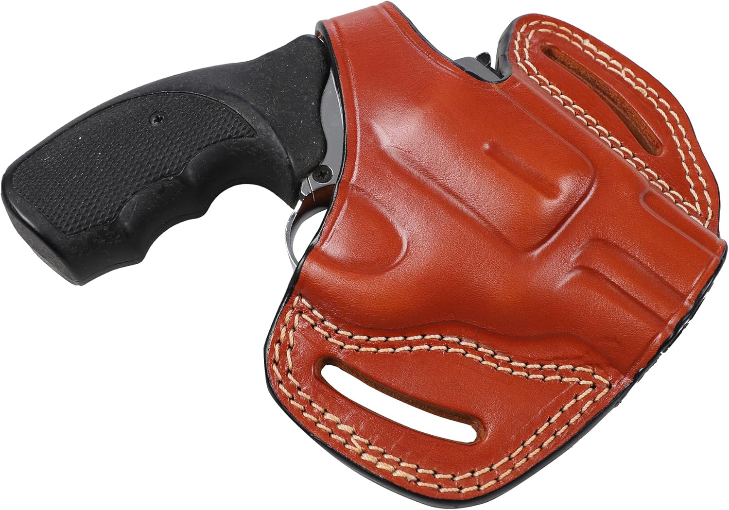 Pusat Holster | Leather OWB Thumb Break Holster Fits EAA Windicator 2 inch .38 SPL 6 Shot- Right and Left Hand Options - Hand-Molded Carry Case
