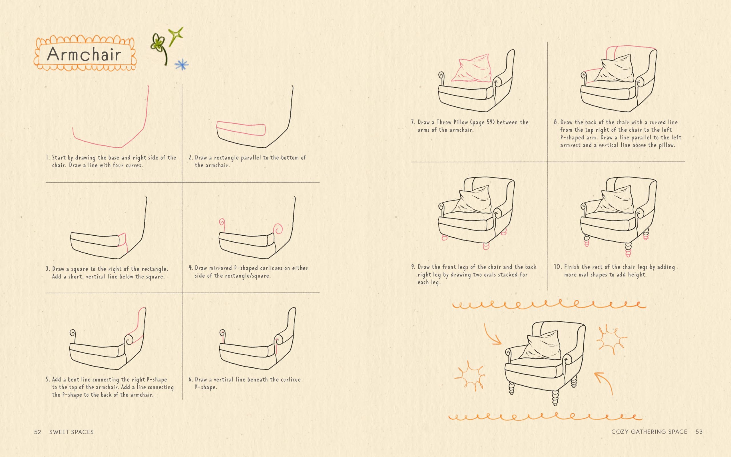 Sweet Spaces: Learn to Doodle the Coziest Corners