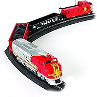 Bachmann Santa Fe Flyer HO Scale Ready-to-Run Electric Train Set - EMD FT Diesel Loco, E-Z Track & Freight Cars