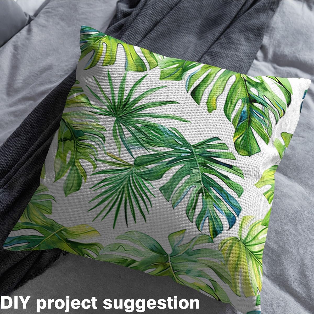 Palm Leaf Upholstery Fabric for Chairs Couch,Botanical Nature Theme Outdoor Fabric by The Yard,Hawaiian Tropical Island Decorative Fabric for Upholstery and Home DIY Projects, 10 Yards,Green