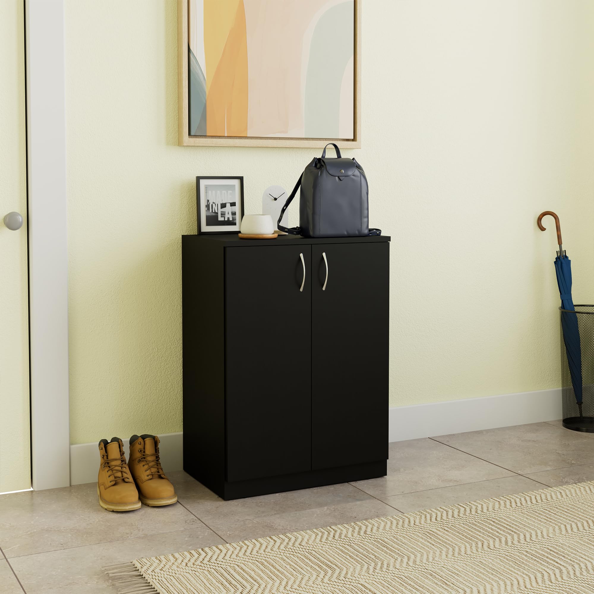 Amazon Brand - Solimo Cephei Engineered Wood Shoe Rack (Wenge Finish)