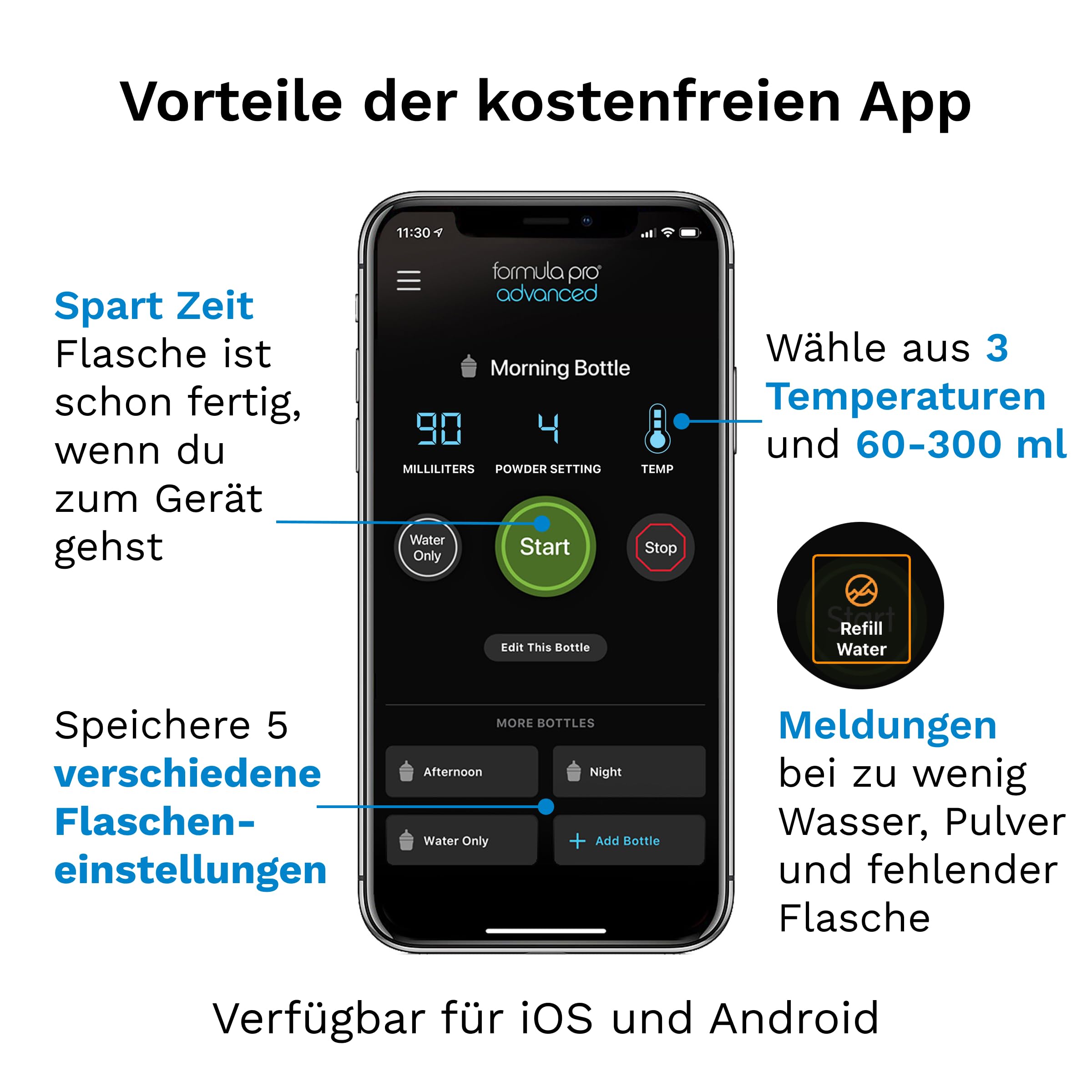 Baby Brezza Formula Pro WiFi & Bottle Washer Pro Bundle Schwarz Set | Mischt Milchpulver & Wasser per App, wäscht, sterilisiert & trocknet Flaschen automatisch – Premium-Bundle