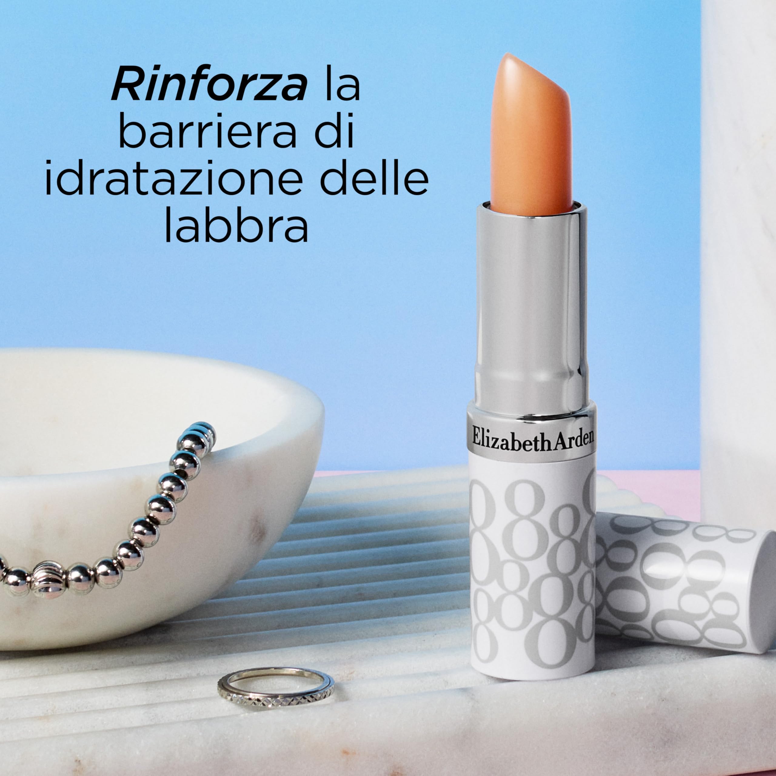 Elizabeth Arden - Eight Hour Lip Protectant, Balsamo Labbra in Stick con SPF 15, Vitamina E, Idratazione Profonda e Protezione dai Raggi UV, Ammorbidisce e Leviga le Labbra - 3,7 g