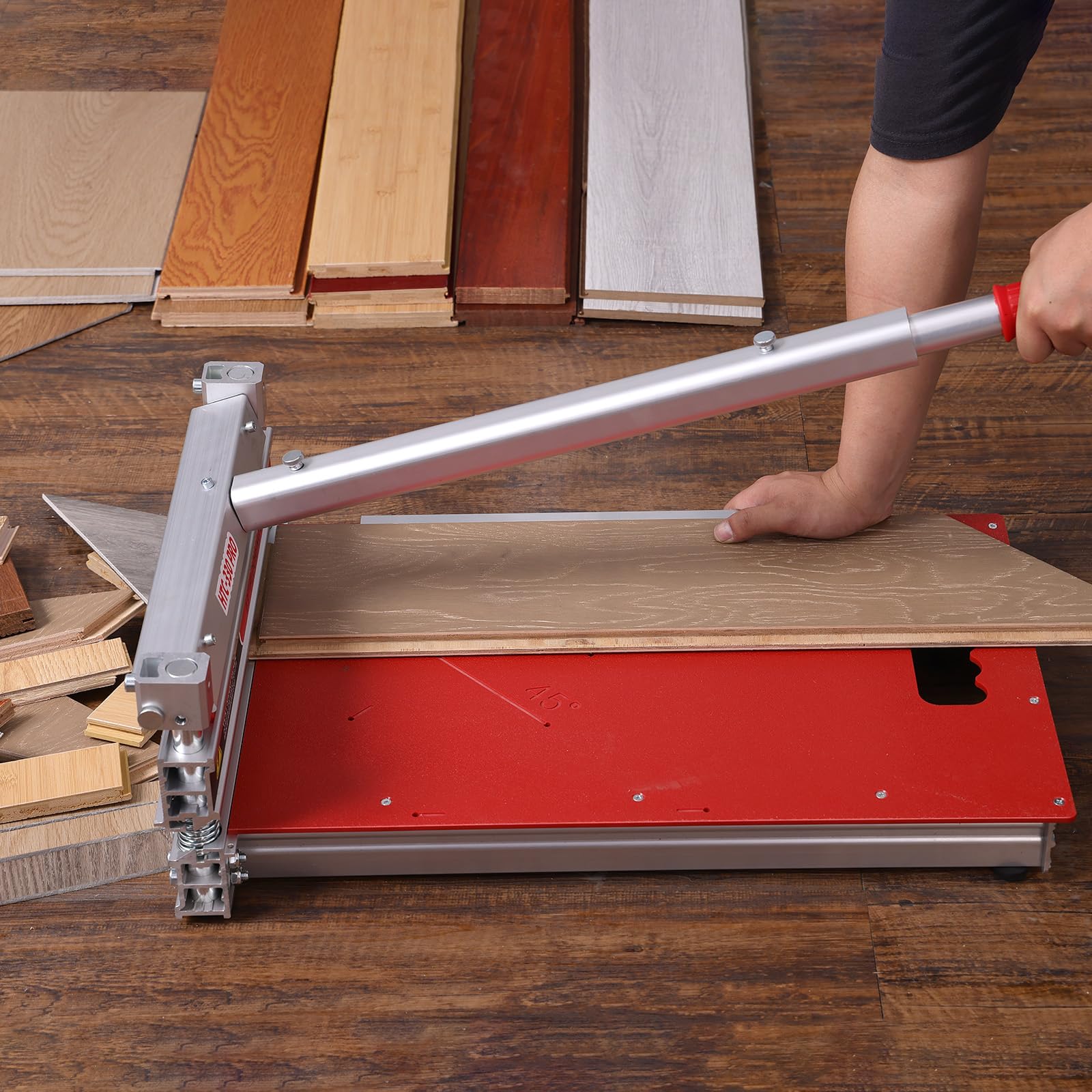 13 inch Heavy Duty Pro Laminaat | Vinyl Floor Cutter, Full Cut 13 inch Engineered hout, Alle soorten vinyl planken, Laminaat 17mm dikte; Superstrong| Top Quality| Beste Tool