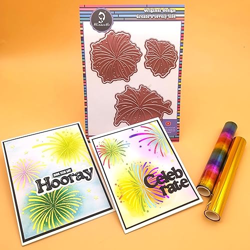 Alinacutle 7pc Sentiments Metal Hot Foil Stamping Troquelado con Amor Abrazos Besos Felices para la fabricación de tarjetas de papel