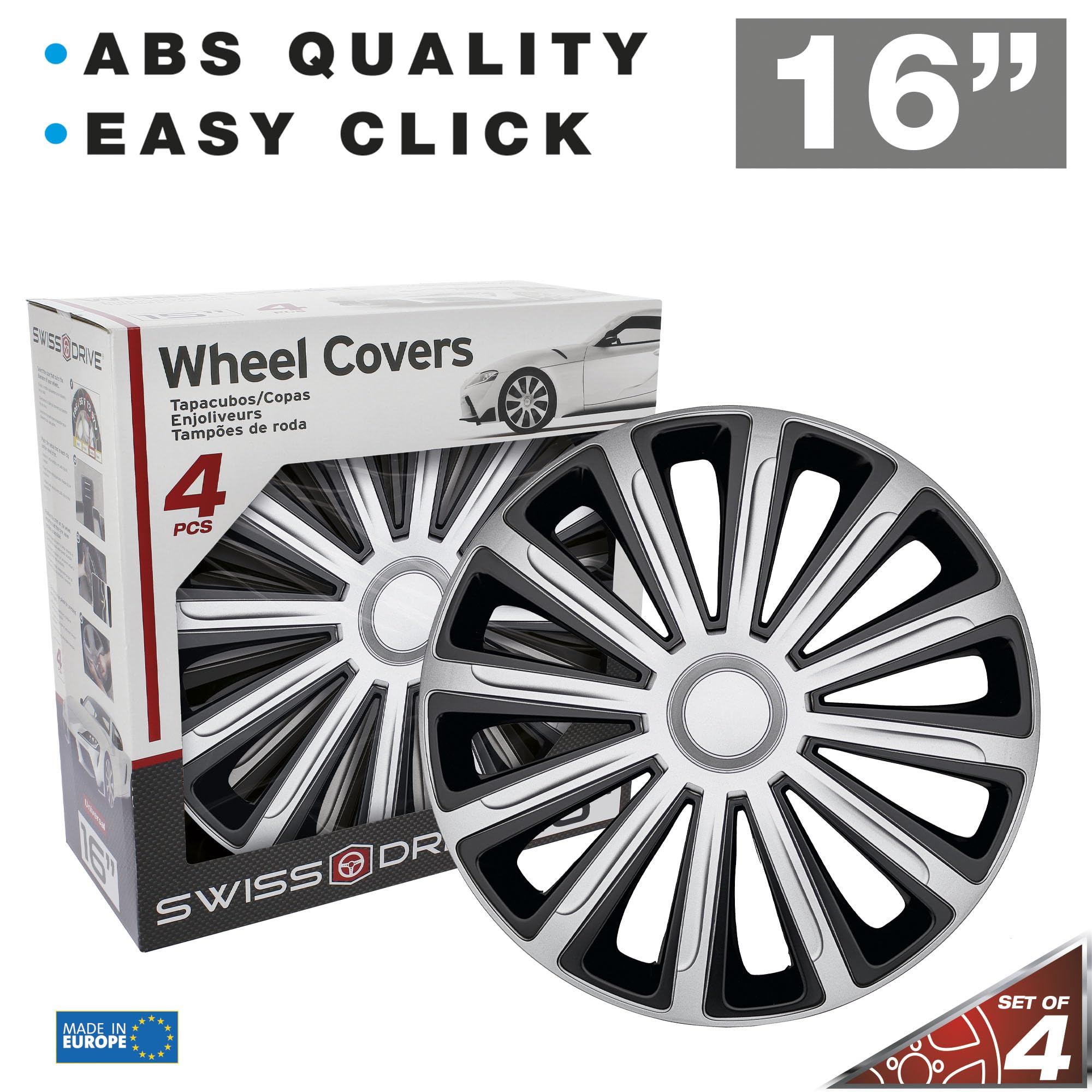 JEUX D'ENJOLIVEURS 16" ALASKA SILVER/BLACK