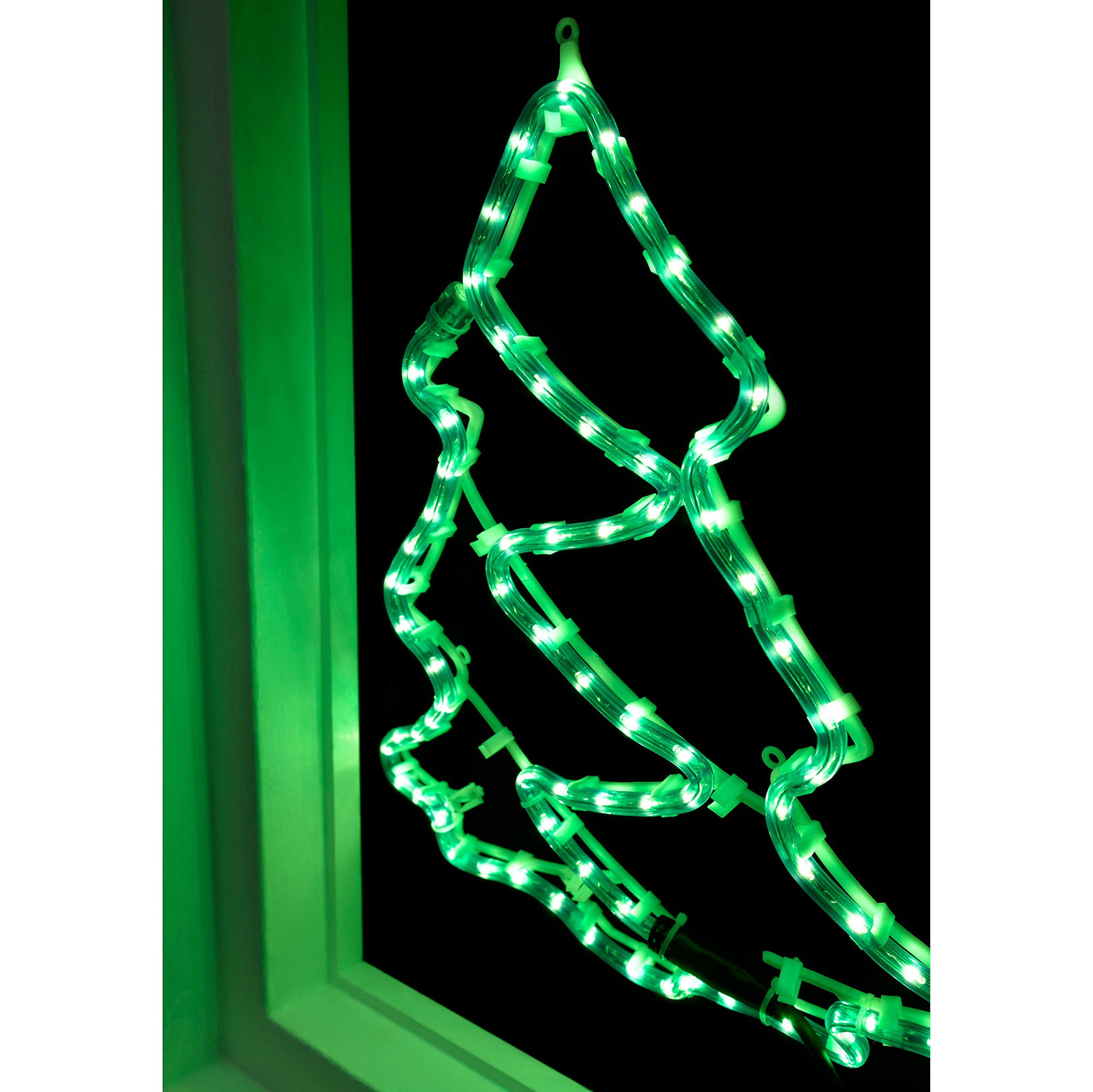 WeRChristmas Christmas Tree Rope Lights Silhouette Decoration, 43 cm - Large, Multi-Colour, Multicolour, 43 x 37 cm - Image 3