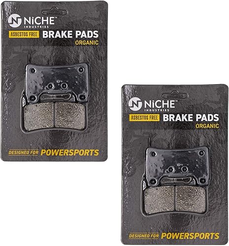 NICHE Juego de pastillas de freno para Honda CBR1000RR CBR600RR CBR600RA 06455-MEL-D22 Front Organic 2 Pack