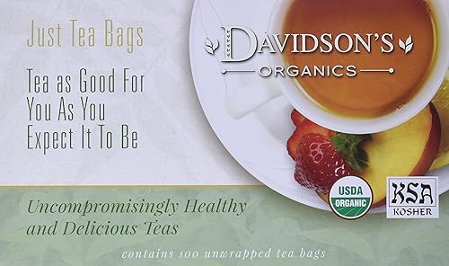 Miniatura 38 de Davidson's Organics, Genmaicha, 100 bolsas de té sin envolver