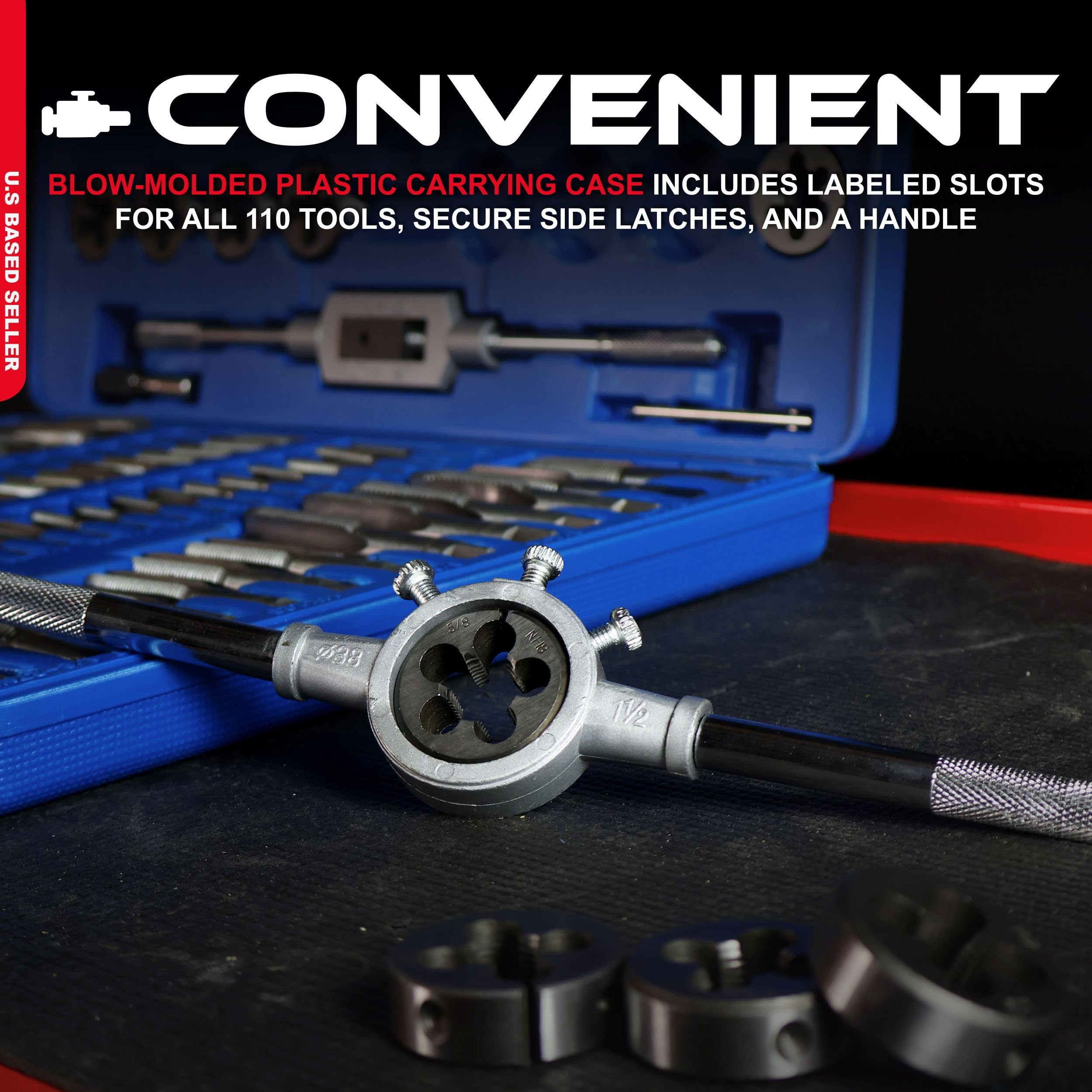 Snapklik.com : ABN Large Tap And Die Set Standard