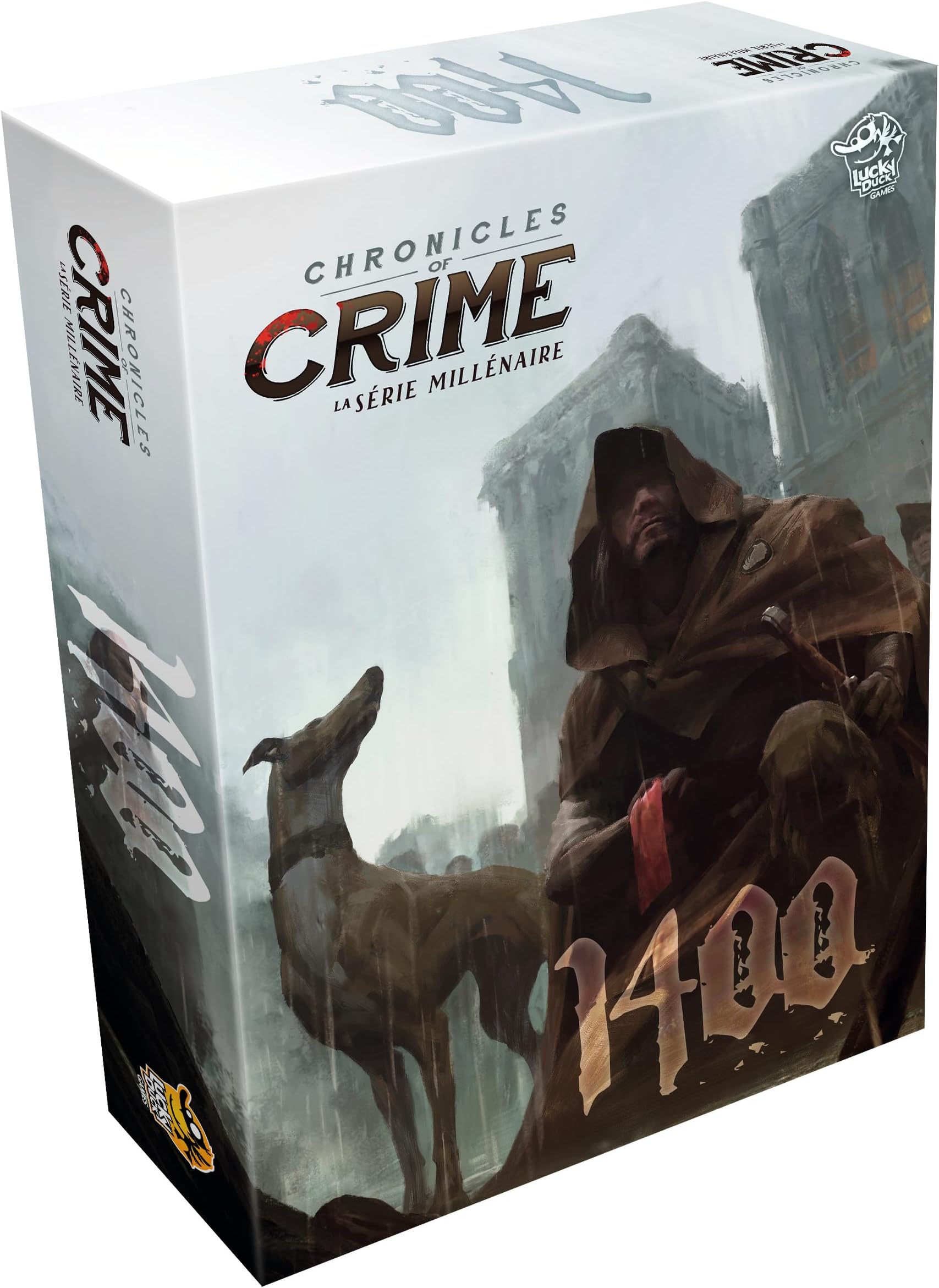LUCKY DUCK GAMES - Chronicles of Crime: Millenium 1400 | French Version | Board Game | Ages 12+ | 1-4 Players | 60-90 Minutes | Co-op Game